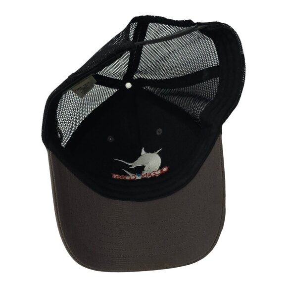 Ocean Coast Embroidered Marlin Mesh Snapback Cap Trucker Baseball Fishing Hat - Picture 5 of 13